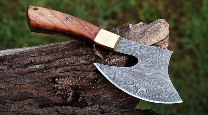 Damascus Steel Axe For Sale