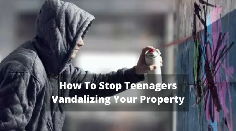 Teenagers Vandalizing